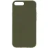 Чохол Silk Full Protective (AA) NO LOGO для Apple iPhone 7 plus / 8 plus – Зелений / Dark Olive. Фото 1 з 2