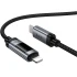 Дата кабель Hoco U148 Lord with display Type-C to Lightning 27W (1.2m) – Black. Фото 2 из 6