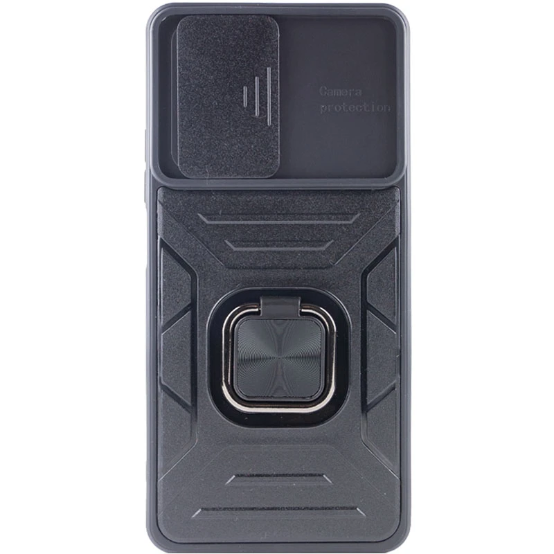 Протиударний чохол Flash зі шторкою для камери та кільцем на Xiaomi 11T / 11T Pro – Black. Фото 3 з 7
