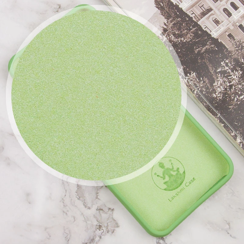 Чохол Silicone Case Lakshmi Premium із закритою камерою для Xiaomi Redmi 13C – М'ятний / Mint. Фото 7 з 12