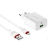 СЗУ Borofone BA21A Long journey QC3.0 (1USB/3A) + MicroUSB фото 1 из 1