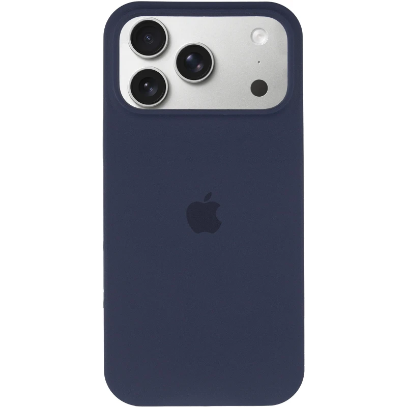 Чохол Silicone Case з закритим низом на Apple iPhone 17 Pro Max (6.9") – Темно-синій / Midnight blue. Фото 3 з 6