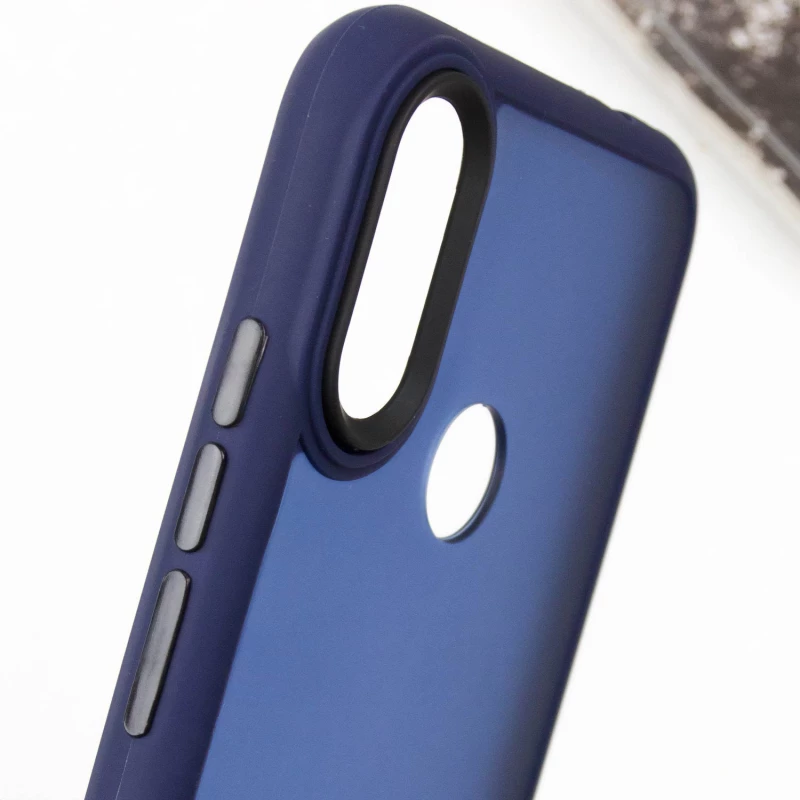 Чехол TPU+PC Lyon Frosted на Xiaomi Redmi Note 7 / Note 7 Pro / Note 7s – Синий / Navy Blue. Фото 10 из 12