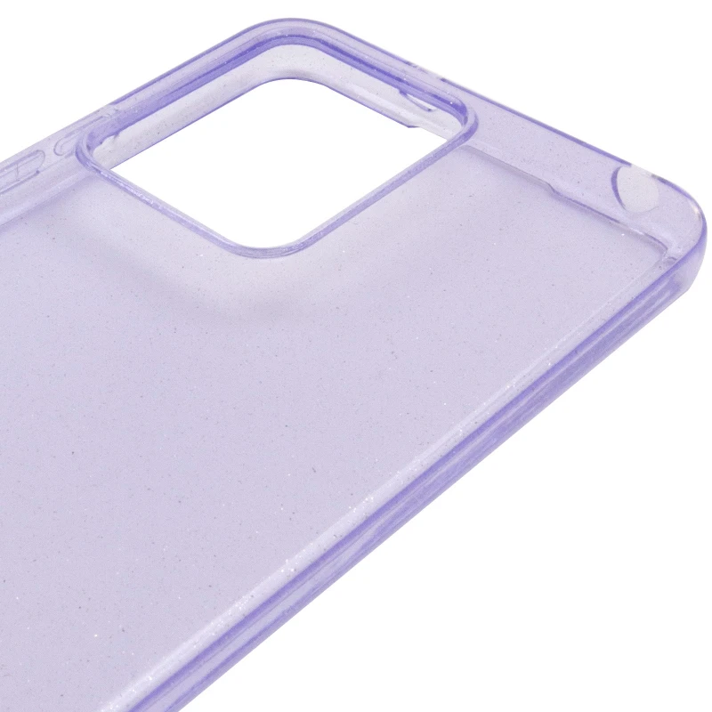 Блискучий силіконовий чохол на Xiaomi Redmi 13C – Purple. Фото 10 з 12