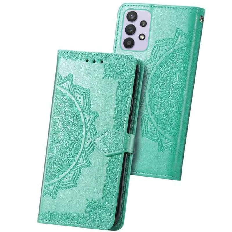 Шкіряний чохол-книжка Art Case з візитницею для Samsung Galaxy A53 5G – Бірюзовий. Фото 2 з 6