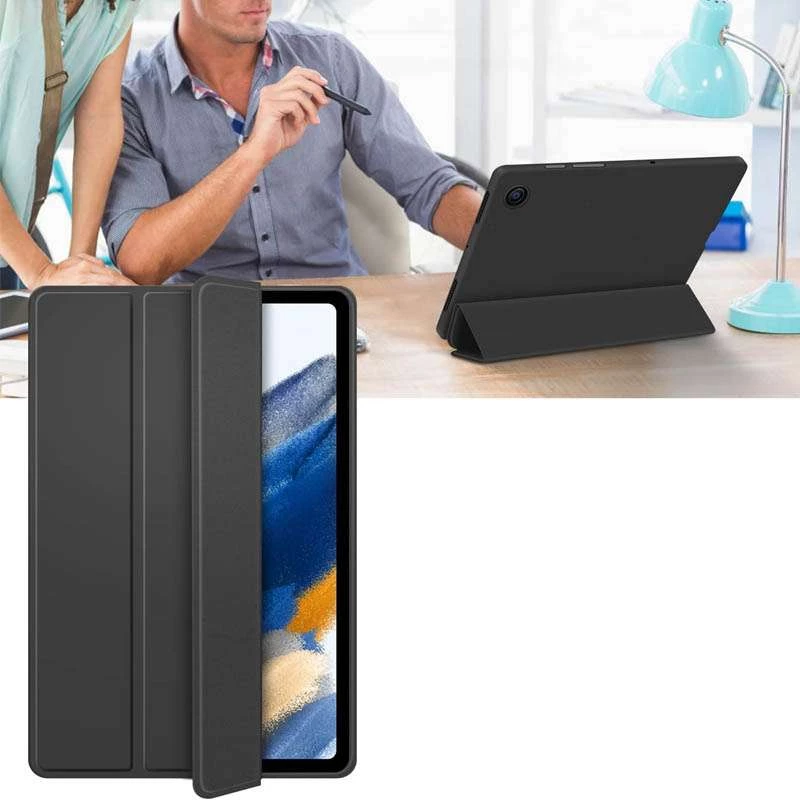 Чохол-книжка з роз'ємом для стилуса на Samsung Galaxy Tab A8 10.5" (2021) – Чорний / Black. Фото 5 з 8
