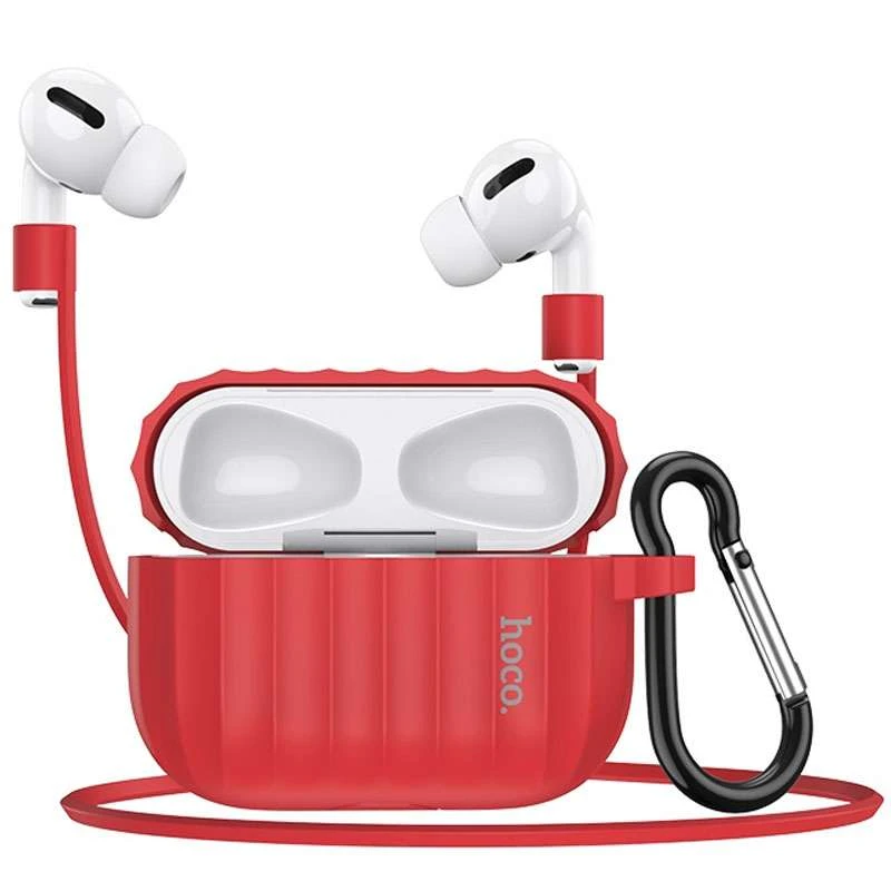 

Силіконовий футляр Hoco WB20 для навушників AirPods Pro (Червоний)