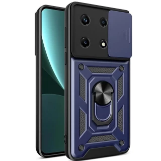 Ударопрочный чехол Serge Ring с защитой камеры для Xiaomi 13 Pro — Синий