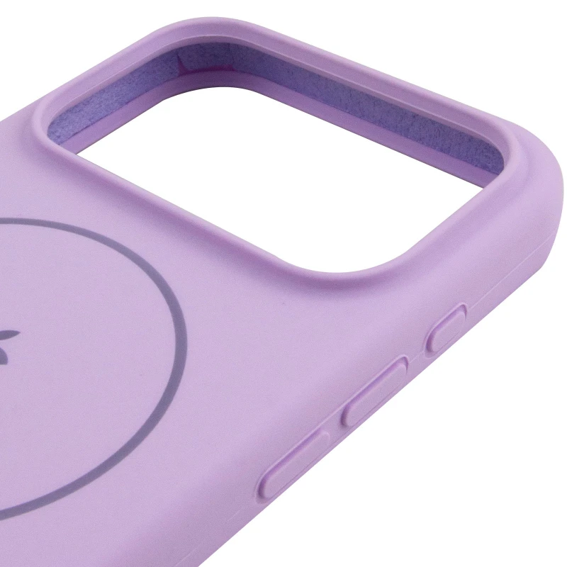 Чохол Silicone Case Full Protective (AA) V2 with MagSafe для Apple iPhone 17 Pro (6.3") – Бузковий / Lilac. Фото 9 з 11