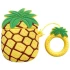 Силиконовый футляр Smile Fruits series для наушников AirPods 1/2 + кольцо – Pineapple. Фото 1 из 4