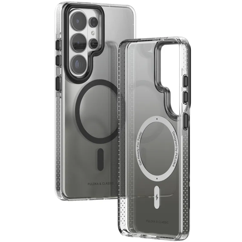 Чехол TPU+PC Puloka Resplendent with Magnetic Fit для Samsung Galaxy S25 Ultra – Black. Фото 4 из 5