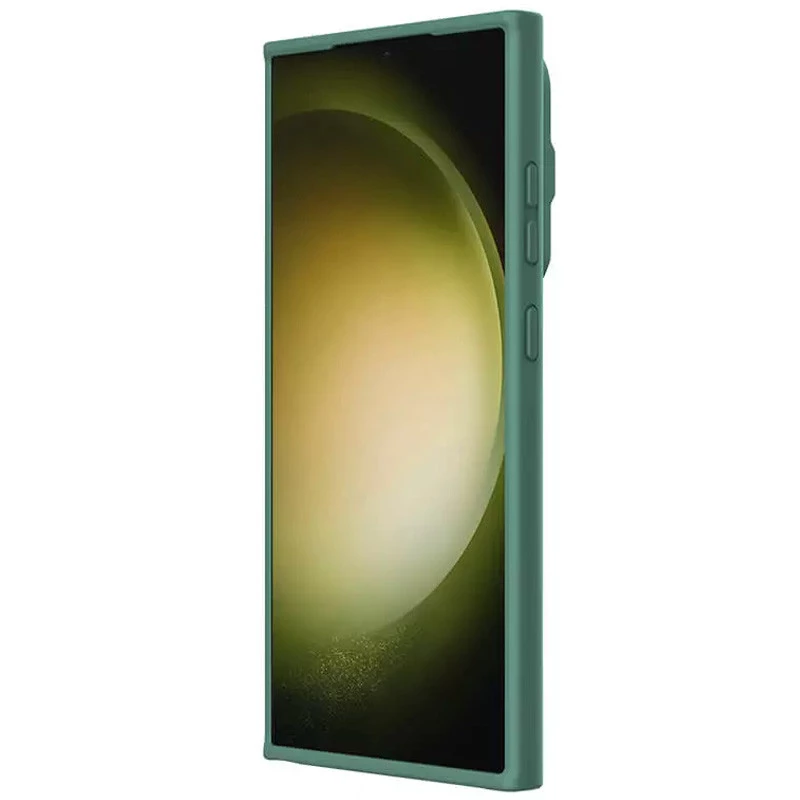 Силіконова накладка Nillkin Camshield Silky Prop для Samsung Galaxy S24 Ultra – Dark Green. Фото 5 з 7