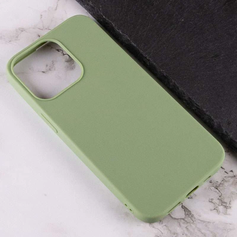 Цветной силиконовый чехол для Apple iPhone 14 Pro (6.1") – Фисташковый. Фото 3 из 4