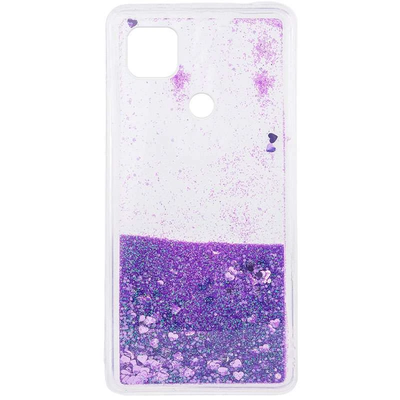 

TPU чохол Liquid hearts на Xiaomi Redmi 9C (Фіолетовий)