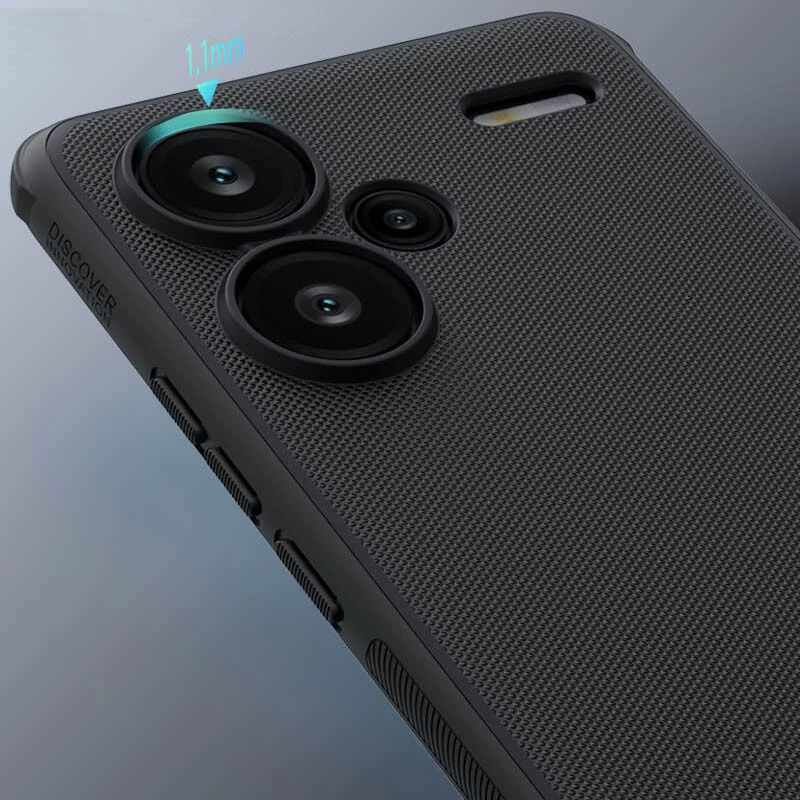 Пластикова накладка Nillkin Pro на Xiaomi Redmi Note 13 Pro+ – Чорний / Black. Фото 8 з 8