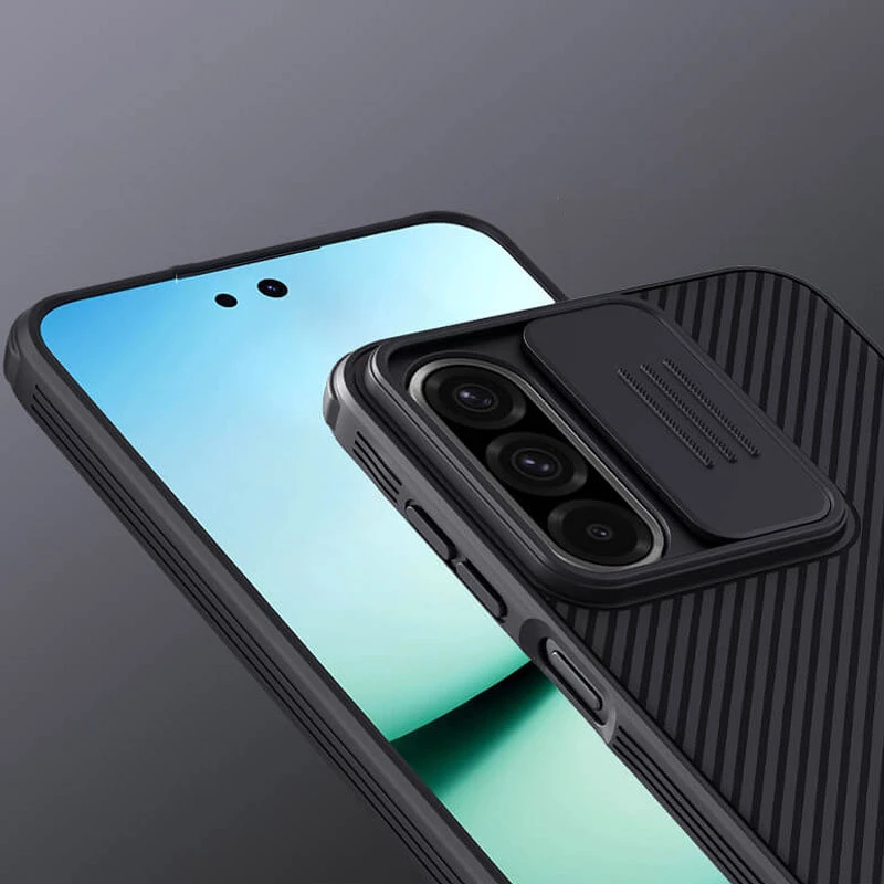 Карбоновая накладка Nillkin Pro со шторкой для камеры для Samsung Galaxy A36 5G – Black. Фото 5 из 6