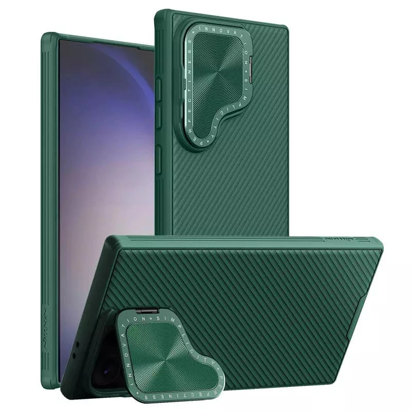 Карбонова накладка Nillkin Camshield Prop для Samsung Galaxy S24 Ultra – Deep Green. Фото 5 з 7
