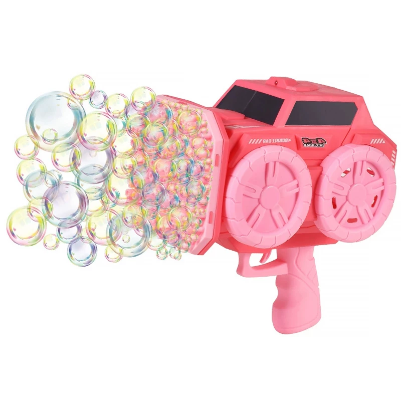 Пістолет з мильними бульбашками SHT KB1294 Car на 139 отворів + 2xbottle 60ml – Pink. Фото 1 з 2