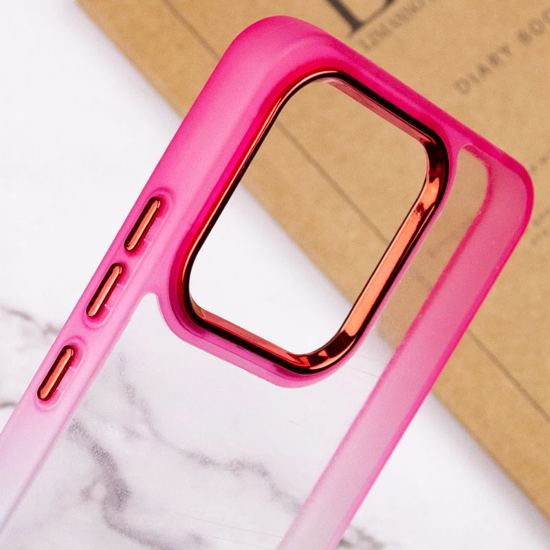 Силіконовий чохол фреш на Xiaomi Redmi A3 – Бірюзовий / Рожевий. Фото 8 з 9