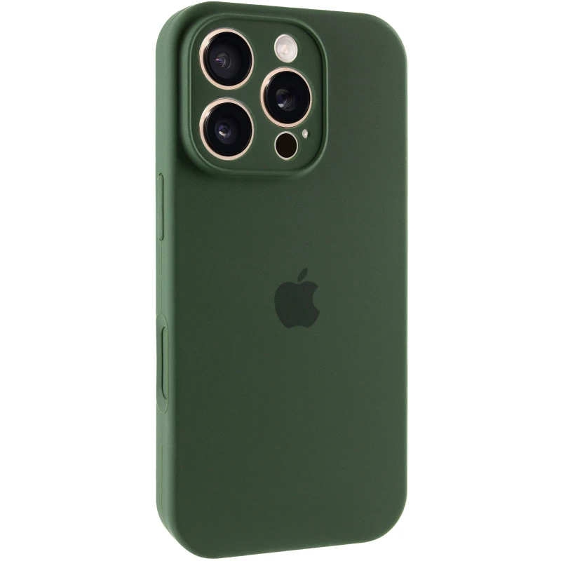 Чехол Silicone Case с защитой камеры для Apple iPhone 16 Pro Max – Зеленый / Cyprus Green. Фото 2 из 6