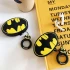 Силіконовий футляр Marvel & DC series для навушників AirPods 1/2 + кільце – Бетмен лого/Чорно-жовтий. Фото 4 з 4