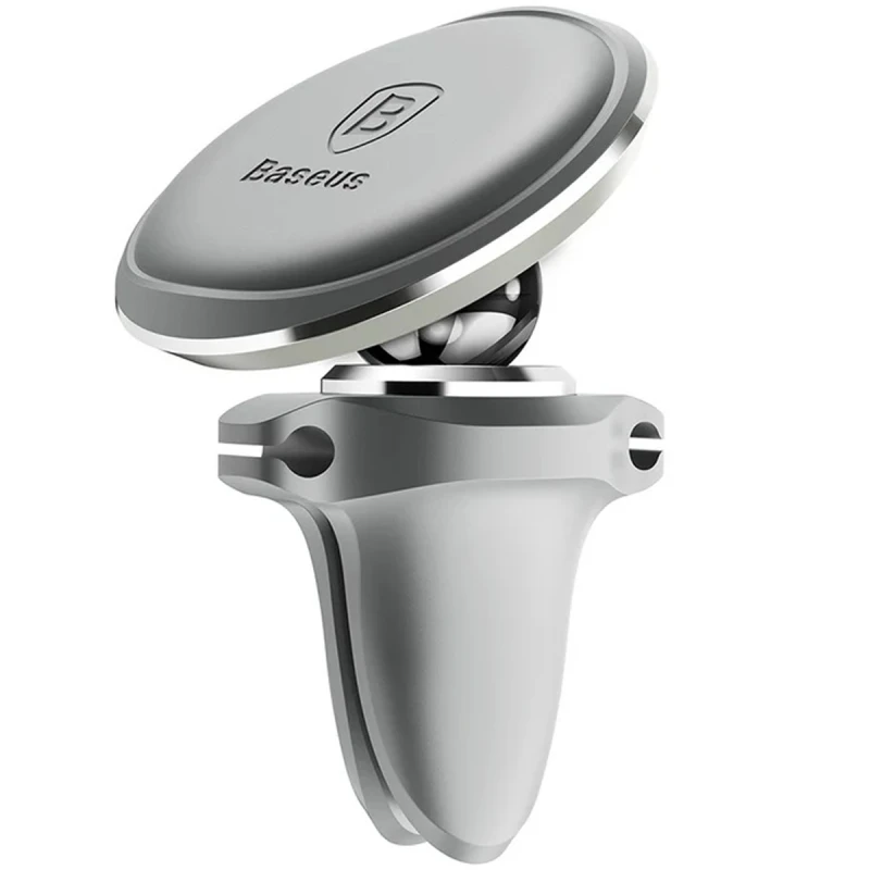 Автотримач магнітний Baseus Magnetic Air Vent OS with cable clip (SUGX02000) – silver. Фото 1 з 1