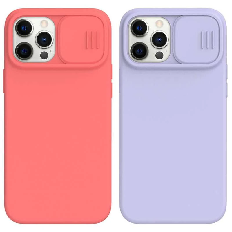 Силиконовая накладка Nillkin со шторкой для камеры для Apple iPhone 12 (6.1") фото 1 из 1