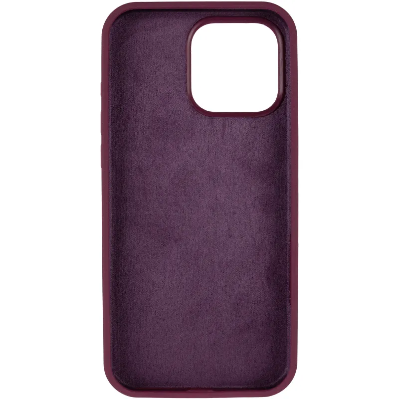 Чехол Silk Full Protective (AA) NO LOGO для Apple iPhone 16 Pro Max – Бордовый / Plum. Фото 10 из 12