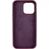 Чохол з закритим низом Silicone Case на Apple iPhone 16 Pro Max – Бордовий / Plum. Фото 9 з 12