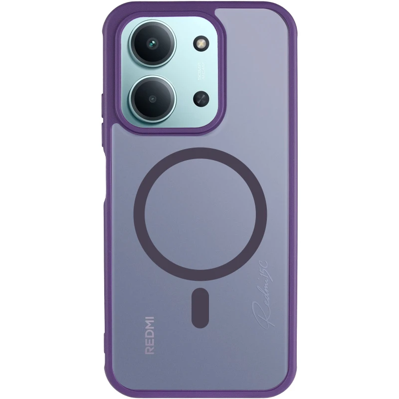 Чехол TPU Bloom with Magnetic Fit для Xiaomi Redmi 15C (EU) – Purple. Фото 3 из 7