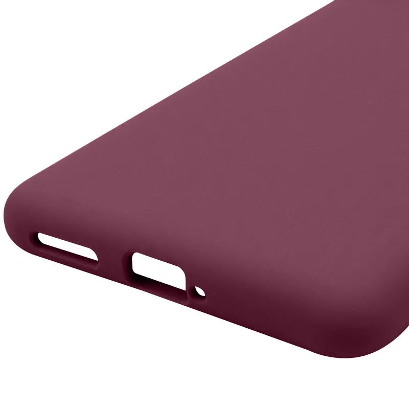 Чохол Silicone Case Lakshmi Premium із закритою камерою для Motorola Edge 60 Fusion – Бордовий / Plum. Фото 6 з 6