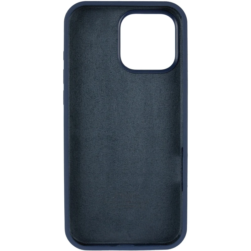 Чехол Silicone Case с закрытым низом для Apple iPhone 14 Pro Max (6.7") – Синий / Deep navy. Фото 6 из 10
