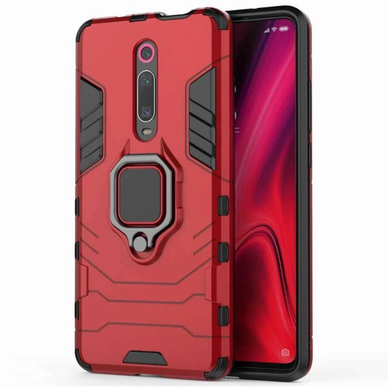 Протиударний чохол Transformer з кільцем на Xiaomi Redmi K20 / K20 Pro / Mi9T / Mi9T Pro – Червоний / Dante Red. Фото 2 з 3