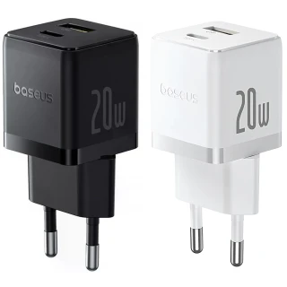 МЗП Baseus Palm Fast Charger 20W (1USB-A/1C) (P10111608) фото 1 з 3