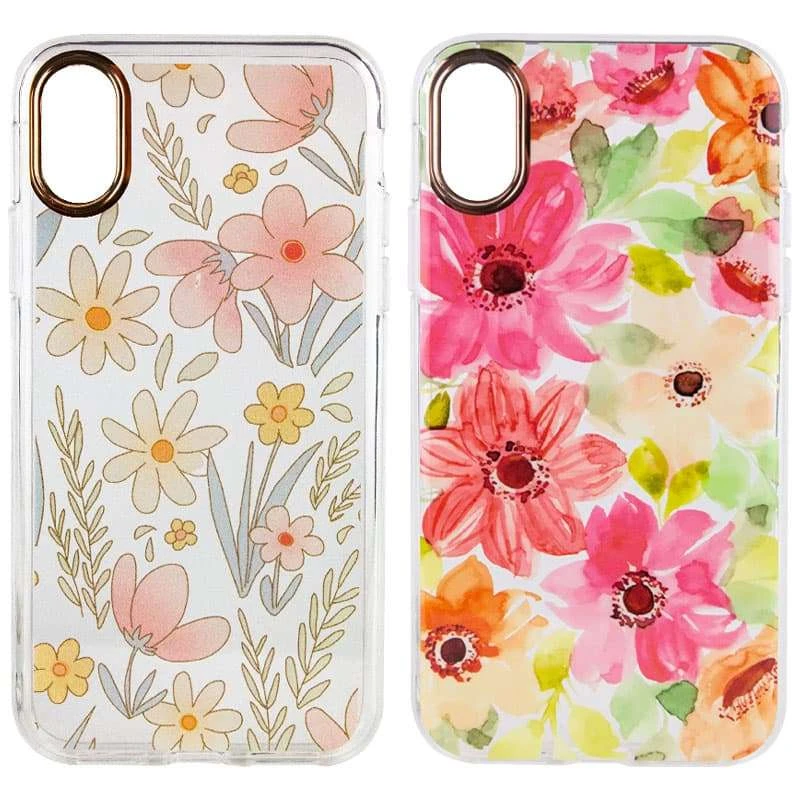 

TPU+PC чохол з квітами на Apple iPhone XR (6.1")