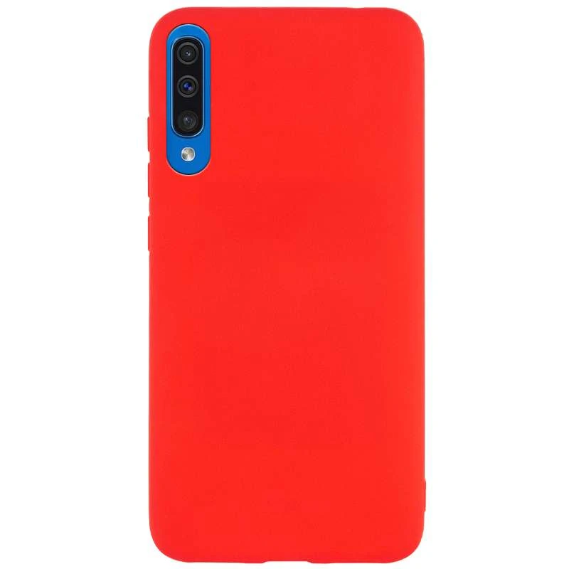

Цветной силиконовый чехол для Samsung Galaxy A50 (A505F) / A50s / A30s (Красный), Червоний