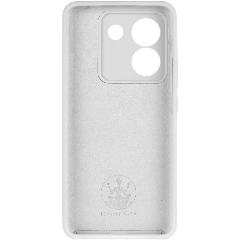 Чехол Silicone Case Lakshmi Premium з закритою камерою на Xiaomi Poco M7 pro 5G – Белый / White. Фото 4 из 6