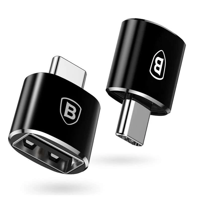

Перехідник Baseus USB Male To Type-C Female Adapter Converter 5A