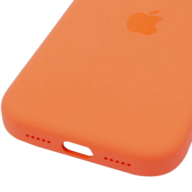 Чохол Silicone case (AAA) with Magsafe and Animation для Apple iPhone 17 Pro Max (6.9") – Orange. Фото 7 з 7