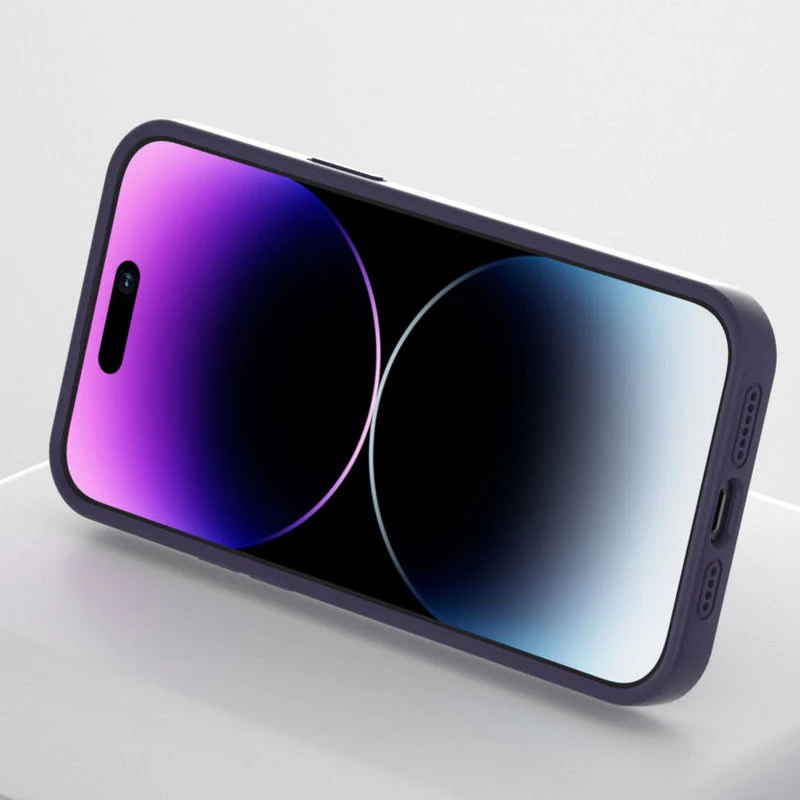 Силіконовий чохол Full Protective з кільцем-тримачем Apple iPhone 12 – Purple. Фото 3 з 3