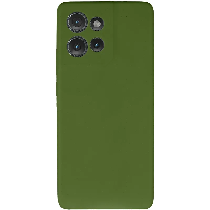 Чехол Silicone Cover Ummi Lakshmi Full Camera (AA) для Motorola Edge 50 Neo – Зеленый / Dark green. Фото 3 из 6