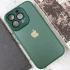 Силиконовый сапфировый чехол с с защитой камеры на Apple iPhone 12 Pro (6.1") – Зеленый / Forest green. Фото 6 из 7