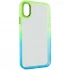 Силіконовий чохол фреш на Apple iPhone XS Max (6.5") – Бірюзовий / Лимонный. Фото 1 з 5