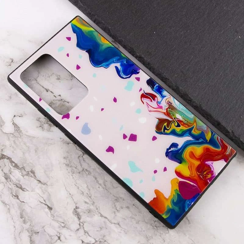 Скляний чохол Diversity на Samsung Galaxy Note 20 Ultra – Stains multicolored. Фото 3 з 4