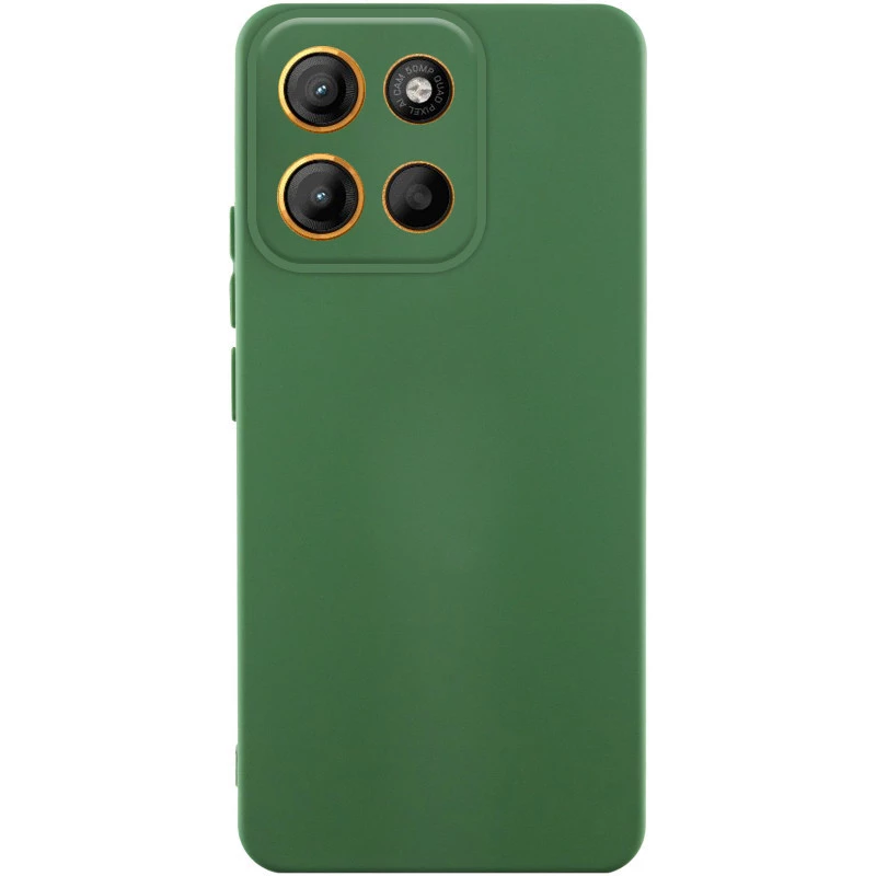 Чохол Silicone Case Lakshmi Plus з закритою камерою на Motorola Moto G15 4G – Зелений / Dark green. Фото 1 Чохол Silicone Case Lakshmi Plus з закритою камерою на Motorola Moto G15 4G – Зелений / Dark green. Фото 1 з 3