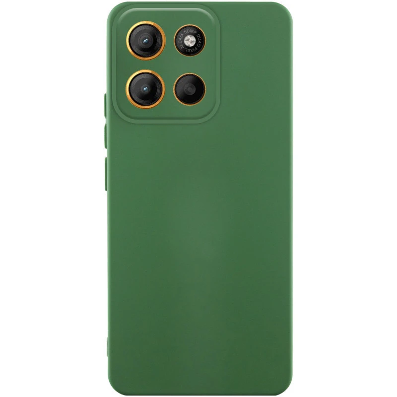 Чохол Silicone Cover Ummi Lakshmi Full Camera (AA) для Motorola Moto G56 5G – Зелений / Dark green. Фото 1 з 1