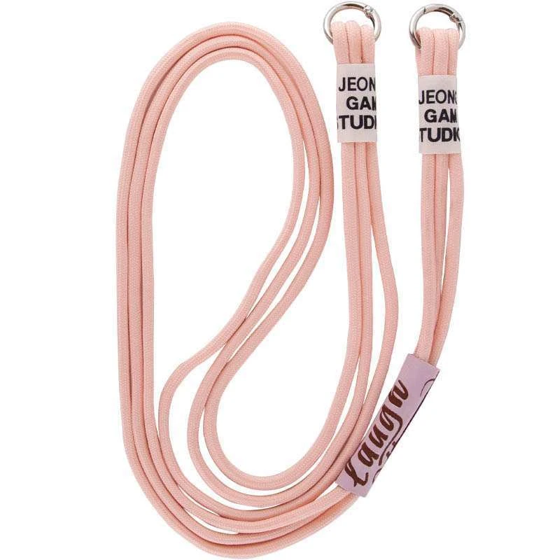 Чохол Cord case Ukrainian style з довгим кольоровим ремінцем на Apple iPhone XR (6.1") – Рожевий / Pink Sand. Фото 4 з 4