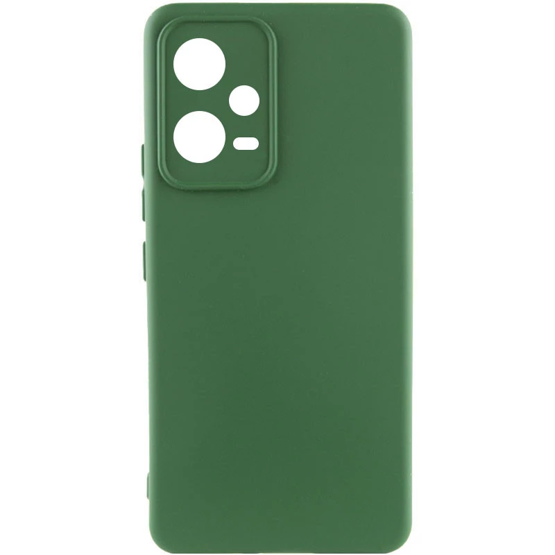Чохол Silicone Case Lakshmi Plus з закритою камерою на Xiaomi Poco X5 5G – Зелений / Dark green. Фото 1 з 4