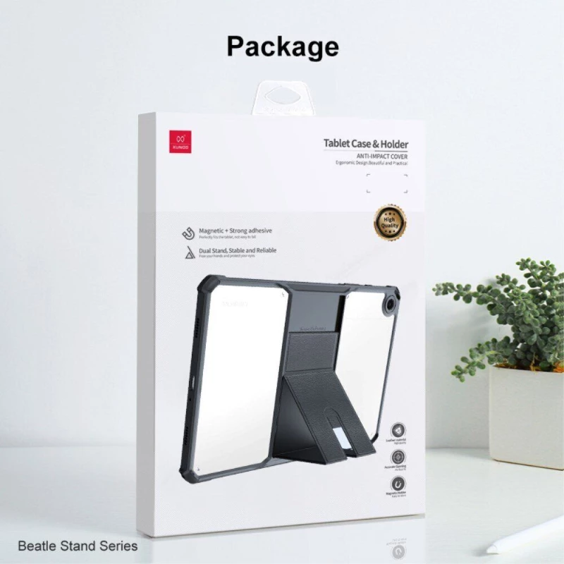 TPU+PC чехол Xundd Stand с усиленными углами для Samsung Galaxy Tab A9 (8.7'') – Черный. Фото 7 из 7