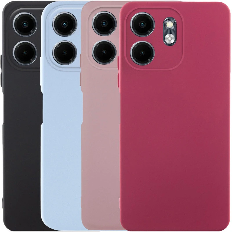 Кольоровий силіконовий чохол GETMAN із закритою камерою для TECNO Spark Go 1 фото 1 з 2